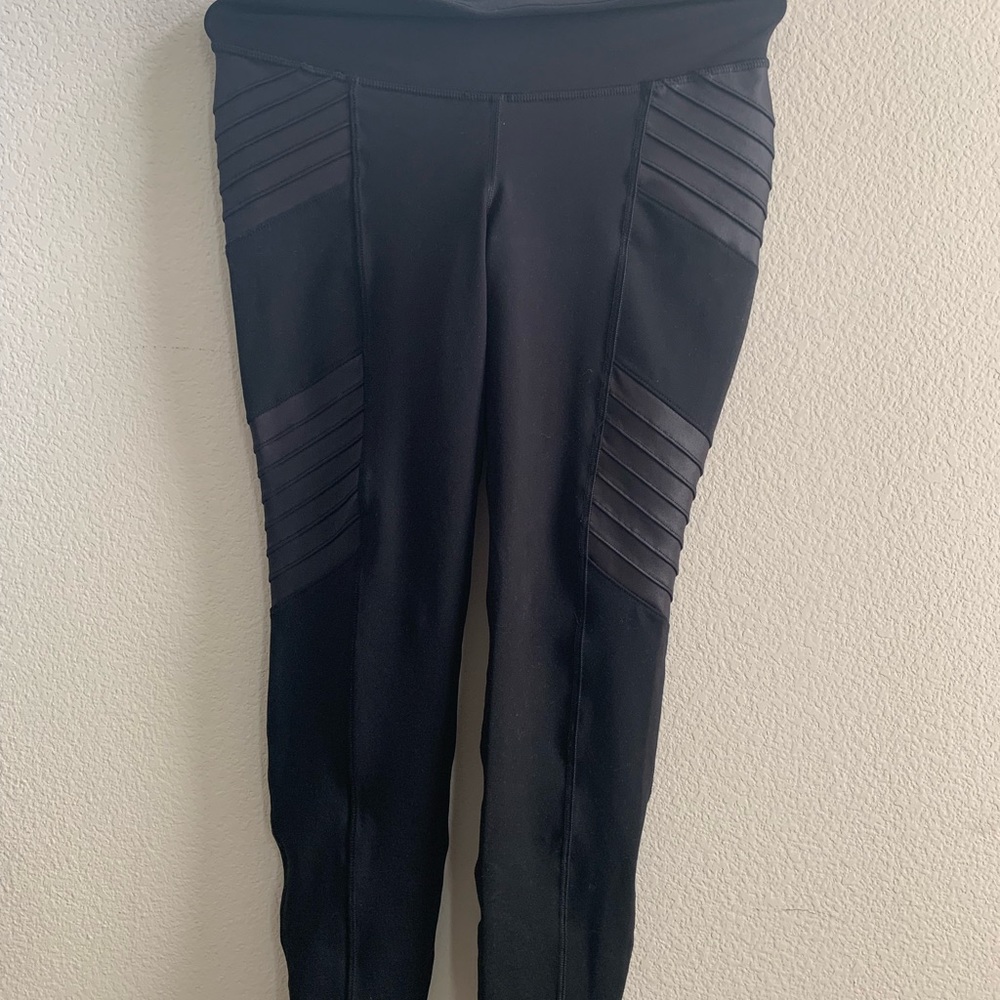 Black Moto Leggings - M